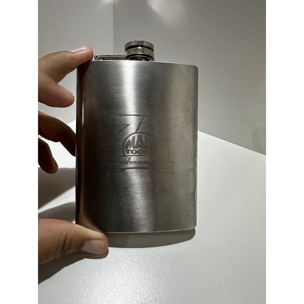 Mac Tools 75th‎ Anniversary Metal Flask 1938-2013, 7 oz, Stainless Steel